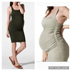 2 / Bundle Blanqi Dresses Everyday Maternity Racerback Tank Dress Small/Medium